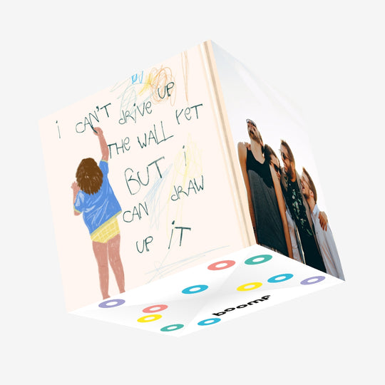I Can't Drive Up The Wall Yet Confetti-exploding Greetings Card