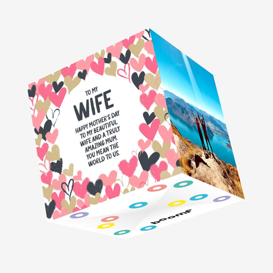 You Mean The World To Us Confetti-exploding Greetings Card