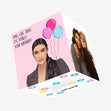 Kim K Birthday Confetti-exploding Greetings Card