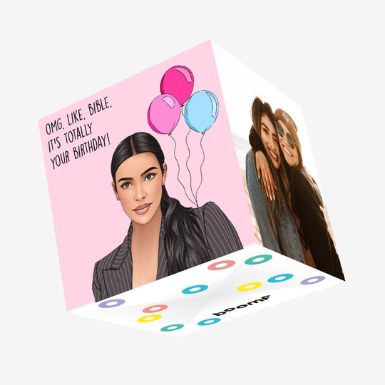 Kim K Birthday Confetti-exploding Greetings Card