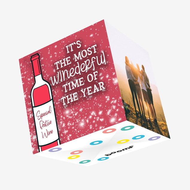 Most Winederful Time Of The Year Christmas Confetti-exploding Greetings Card