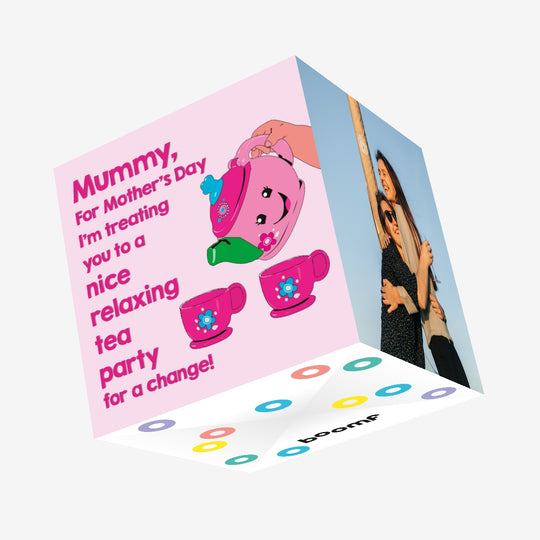 Mummy?s Tea Party Confetti-exploding Greetings Card