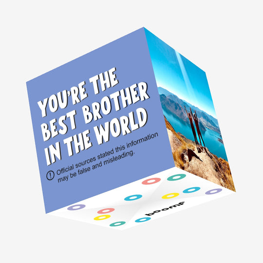 The Best Brother In The World Confetti-exploding Greetings Card