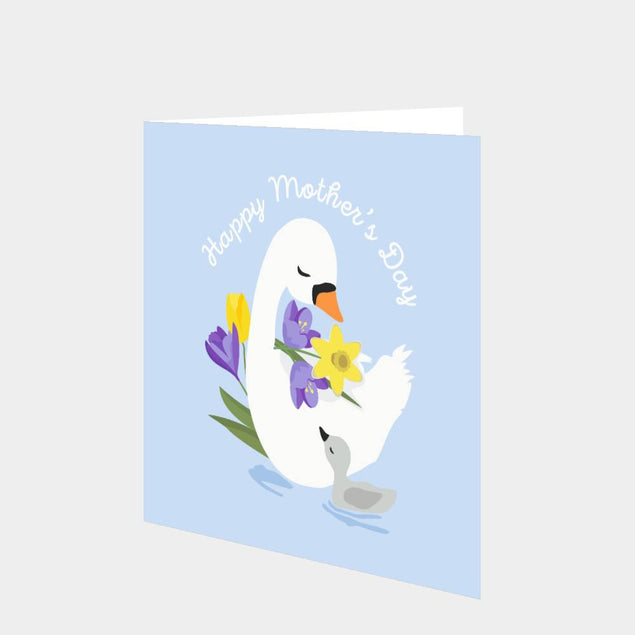 Happy Mother's Day Swan Card