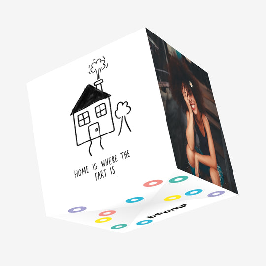 Home Is Where The Fart Is New Home Confetti-exploding Greetings Card