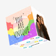 You Are Unique Pride Confetti-exploding Greetings Card