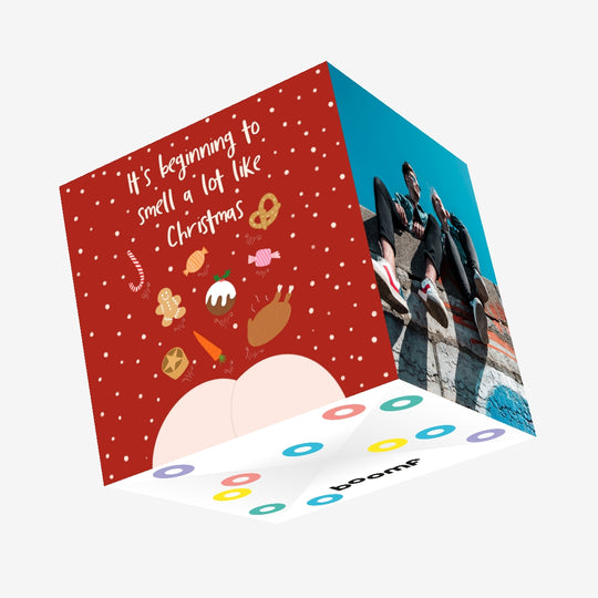 It's Beginning To Smell A Lot Like Christmas Confetti-exploding Greetings Card