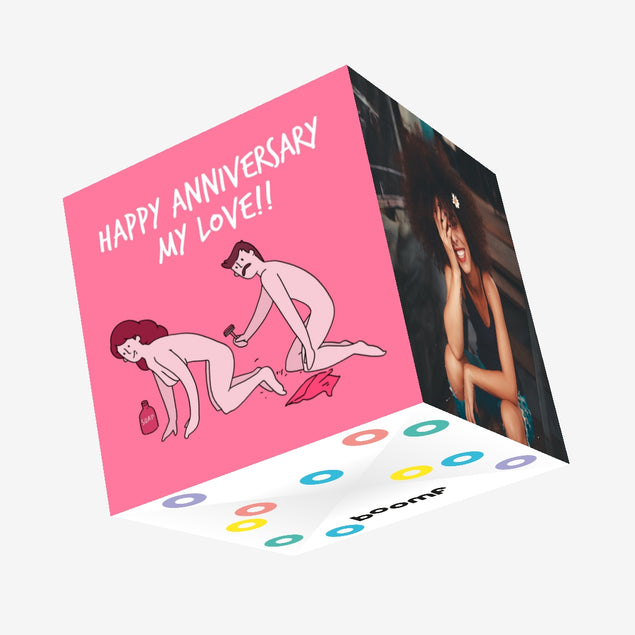 My Love Happy Anniversary Confetti-exploding Greetings Card