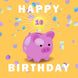 Happy 10th Birthday Piggybank Card