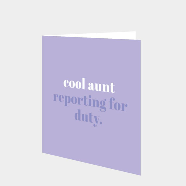 Cool Aunt Card