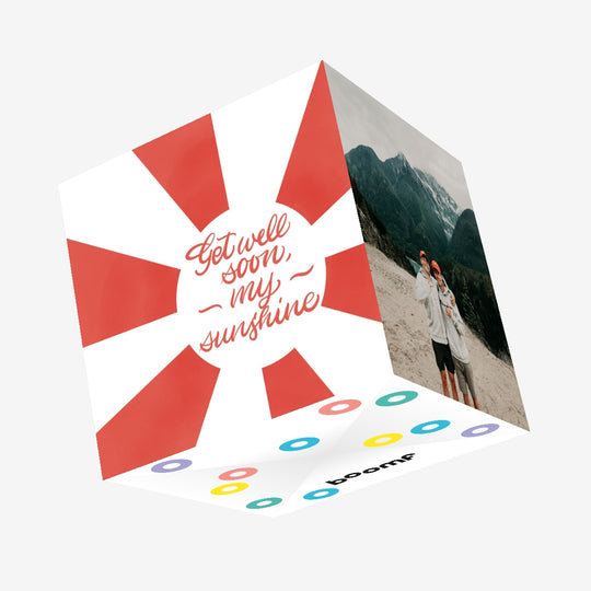 Get Well My Sunshine Confetti-exploding Greetings Card