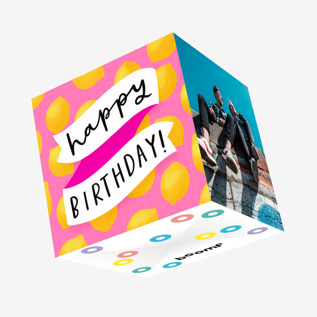 Lemons Birthday Confetti-exploding Greetings Card