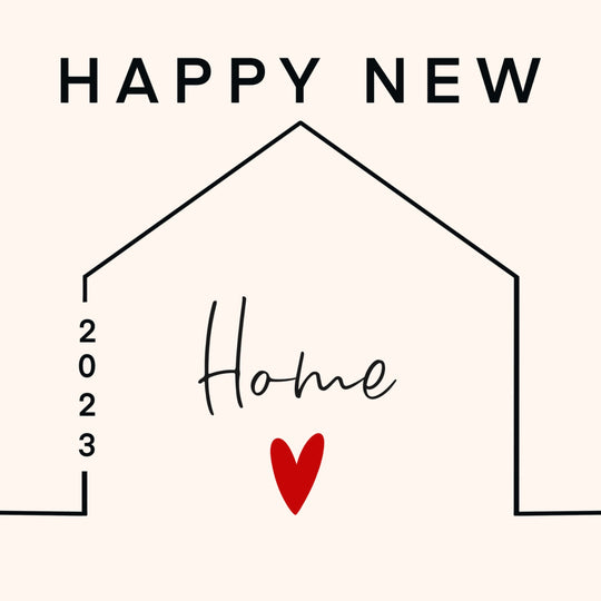Happy New Home 2023 Minimalist House Card