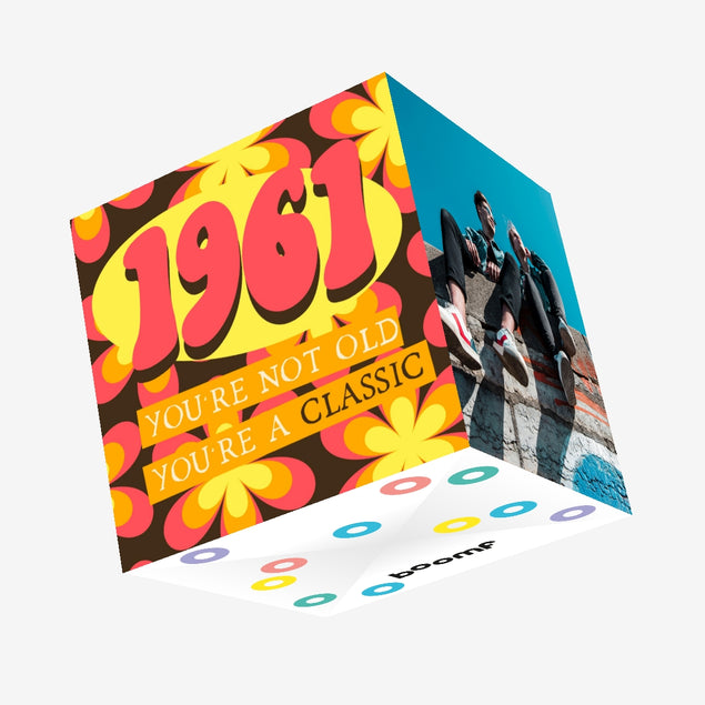 1961 Classic Confetti-exploding Greetings Card