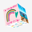 Loveliest Sister-In-Law Rainbow Heart Confetti-exploding Greetings Card