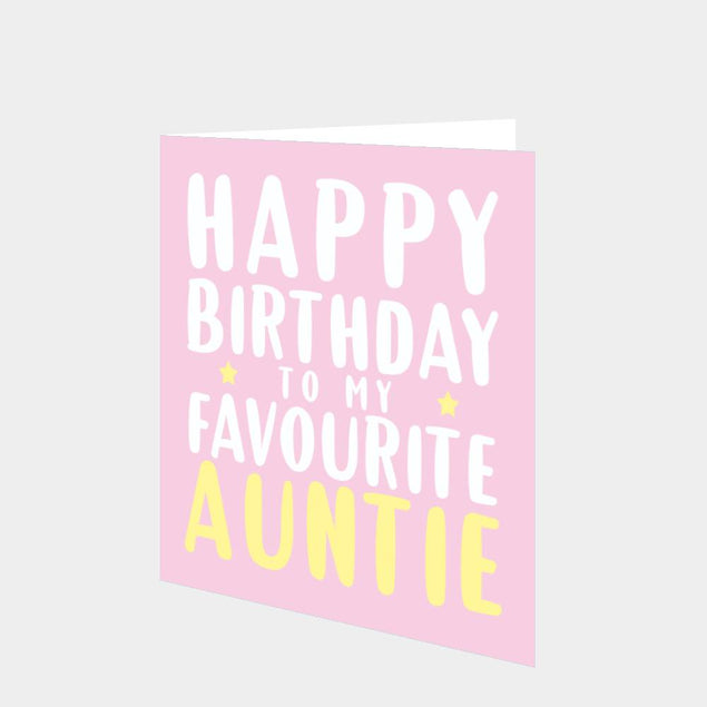 Favourite Auntie Card