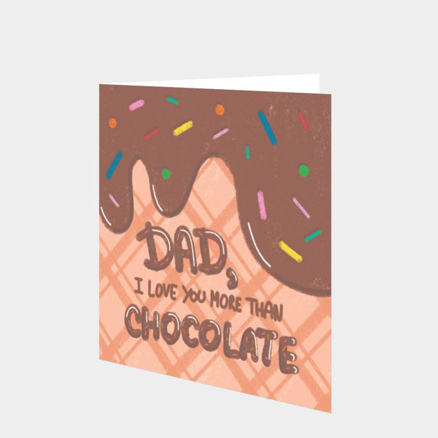 I Love You More Than Chocolate Card