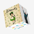 Shy Girl St. Patrick's Day Confetti-exploding Greetings Card