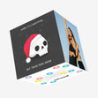 Dead Inside Festive Skull Christmas Confetti-exploding Greetings Card