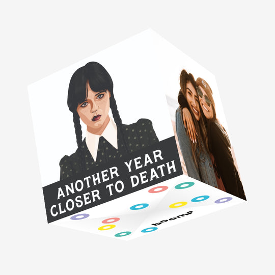 Wednesday Addams Birthday Confetti-exploding Greetings Card