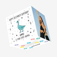 Spirit Animal Happy December Birthday Confetti-exploding Greetings Card