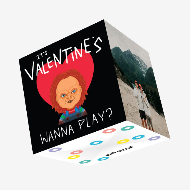 It's Valentine's Wanna Play? Chucky Confetti-exploding Greetings Card