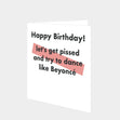 Let's Get Pissed Card