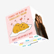 Thanks For Being An Eggcellent Friend Cute Eggs Valentine's Day Confetti-exploding Greetings Card
