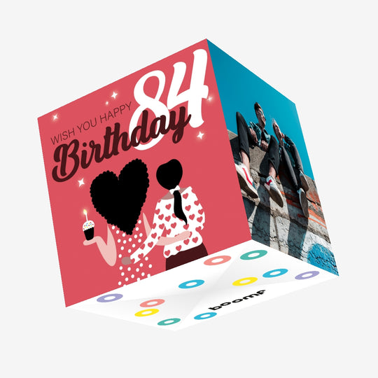 Wish You Happy 84th Birthday Confetti-exploding Greetings Card