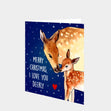 I Love You Deerly Christmas Card