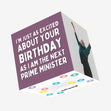 Next Prime Minister Birthday Confetti-exploding Greetings Card