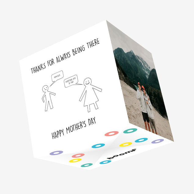 Thanks For Always Being There Confetti-exploding Greetings Card