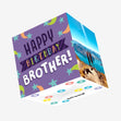 Brother Shooting Stars Birthday Confetti-exploding Greetings Card