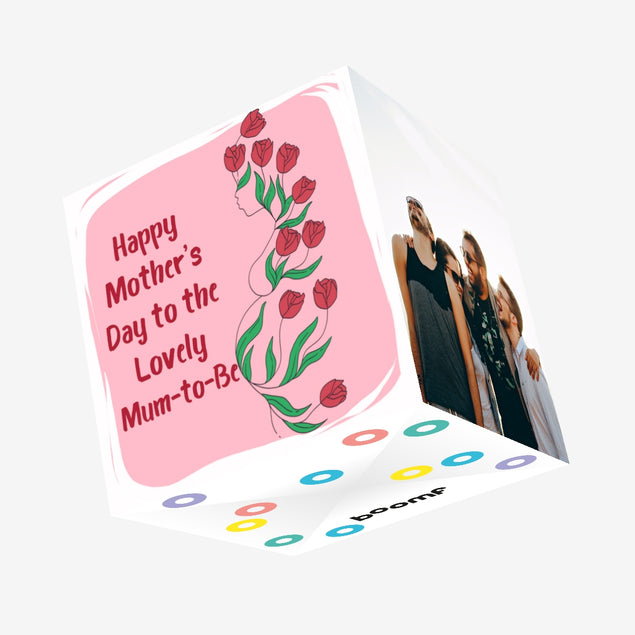 Happy Mother's Day Mum-to-be Roses Confetti-exploding Greetings Card