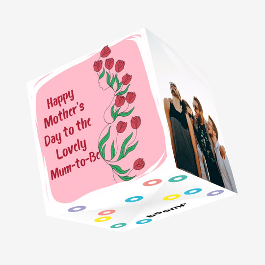 Happy Mother's Day Mum-to-be Roses Confetti-exploding Greetings Card