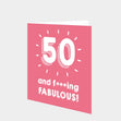 50 and Fabulous Card