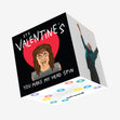 It's Valentine's You Make My Head Spin Exorcist Confetti-exploding Greetings Card