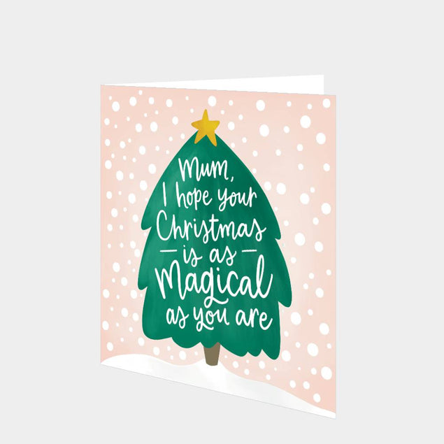Mum Christmas Tree Card