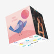 Happy Birthday Birds Confetti-exploding Greetings Card
