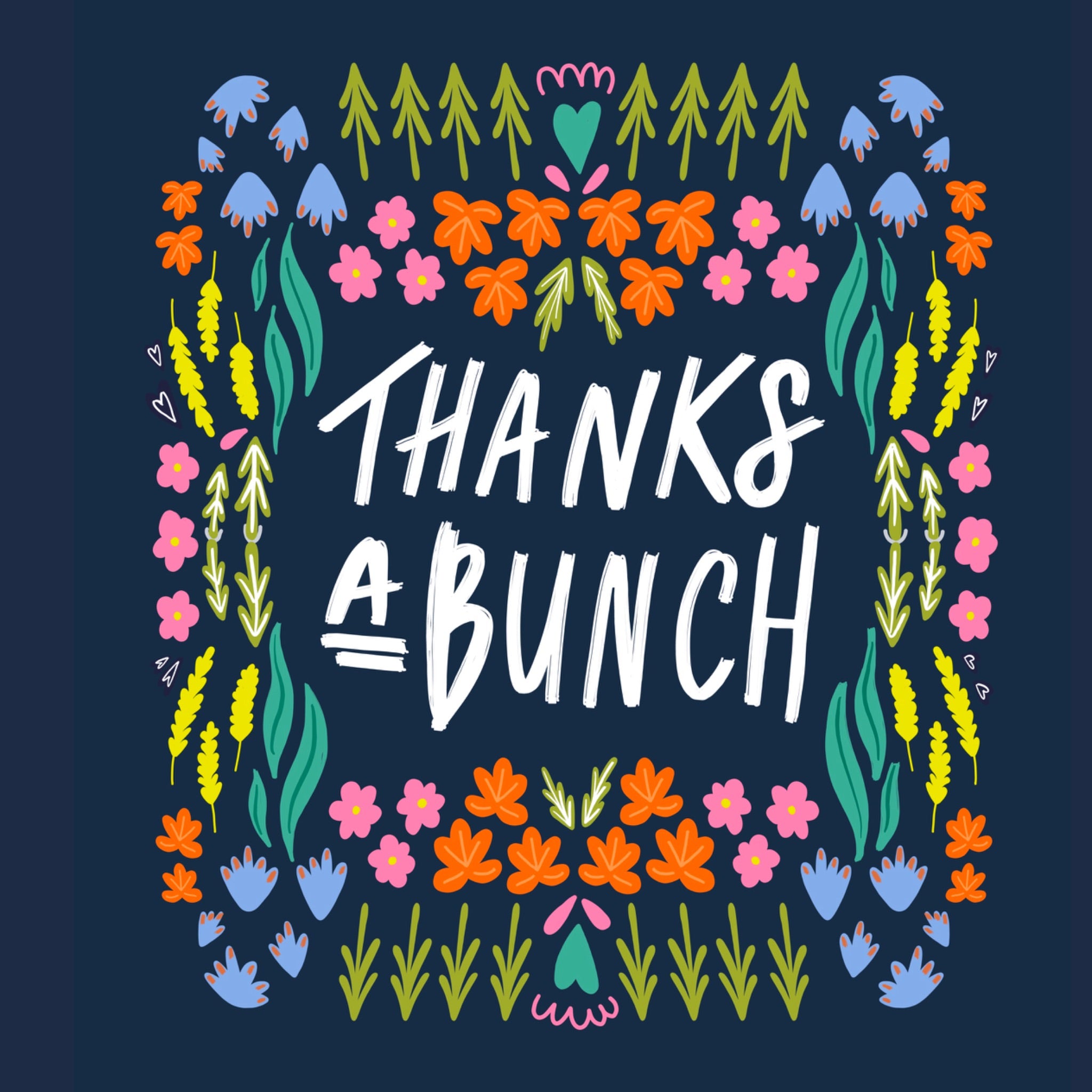Thanks A Bunch Beautiful Flowers Card – Boomf