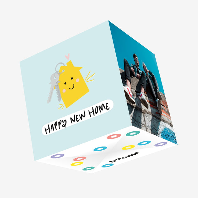 Happy New Home Confetti-exploding Greetings Card