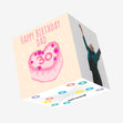 Heart Cake Dad 30th Birthday Confetti-exploding Greetings Card