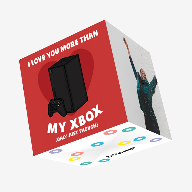 Love You More Than My Xbox Confetti-exploding Greetings Card