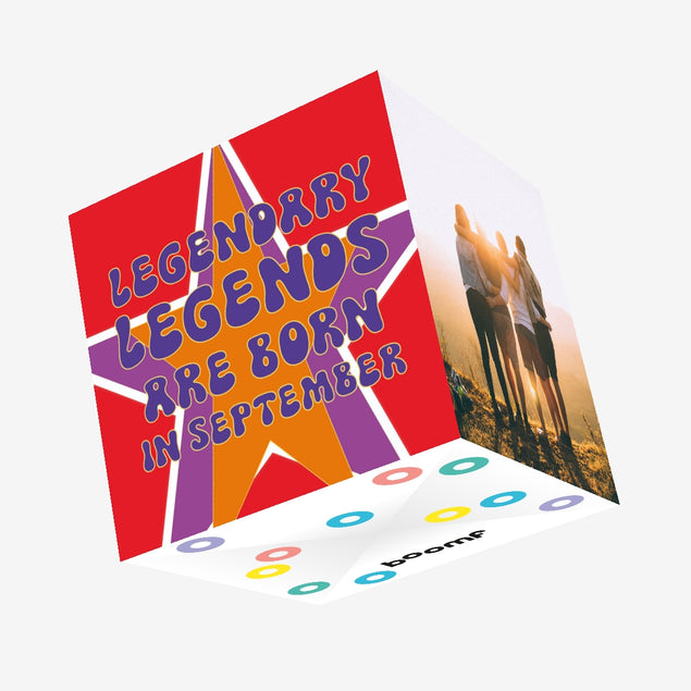 Legendary Legends Are Born In September Confetti-exploding Greetings Card