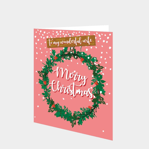 Merry Christmas Wonderful Wife Card