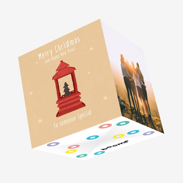 Cute Merry Christmas And Happy New Year To Someone Special Confetti-exploding Greetings Card