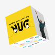 Sending You A Very Big Hug Yellow Sweater Confetti-exploding Greetings Card