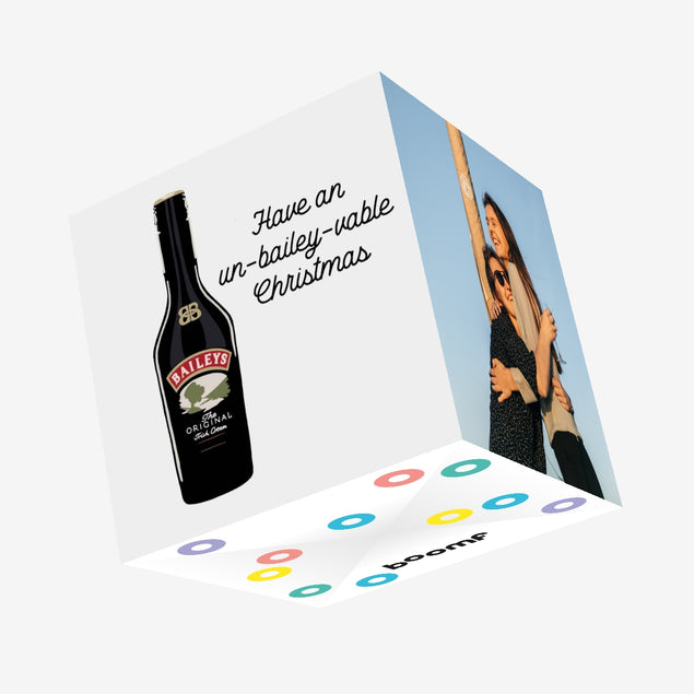 Un-Bailey-Vable Christmas Confetti-exploding Greetings Card