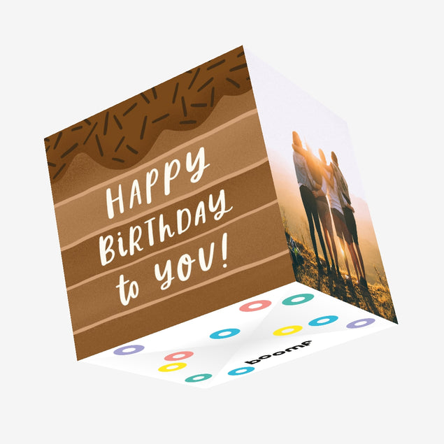 Happy Birthday Chocolate Lover Confetti-exploding Greetings Card