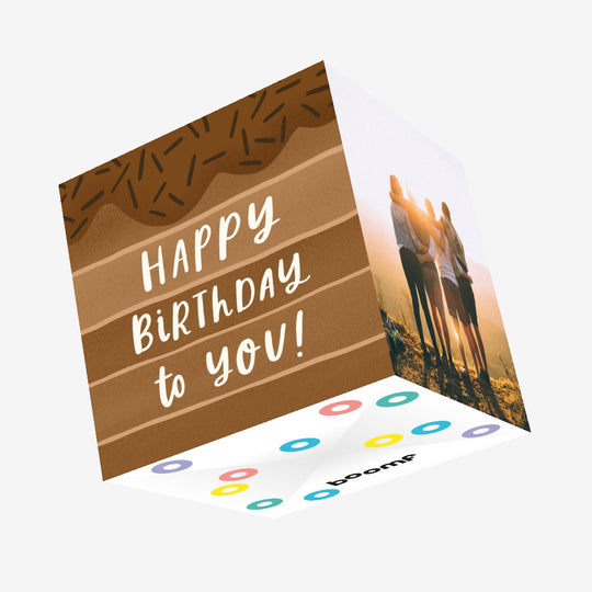 Happy Birthday Chocolate Lover Confetti-exploding Greetings Card